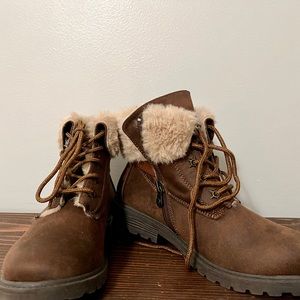 Brown Fur Boots